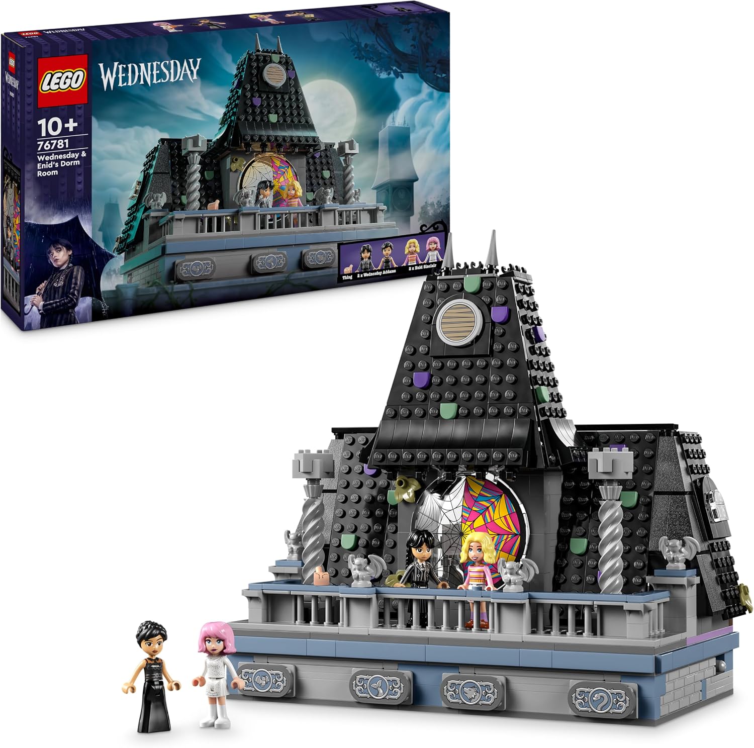 LEGO MIÉRCOLES: MIÉRCOLES Y ENIDS ROOM, NEVERMORE ACADEMY KIT DE CONSTRUCCIÓN PARA NIÑOS CON 4 MUÑECAS, DECORACIÓN - 1