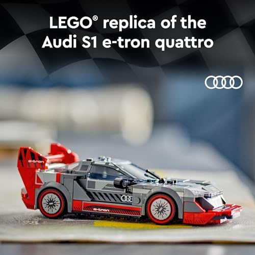 LEGO SPEED CHAMPIONS AUDI S1 E-TRON QUATTRO JUGUETES DE COCHES DE CARRERA - JUGUETES DE CONSTRUCCIÓN PARA NIÑOS, NIÑOS - 7