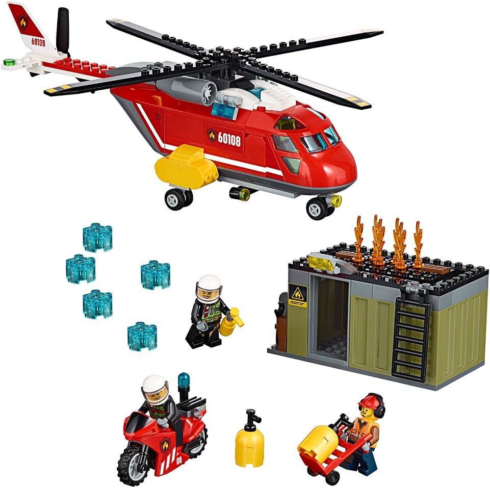 JUGUETE PARA NIÑOS DE UNIDAD DE RESPUESTA DE FUEGO DE LEGO CITY 60108 - 1