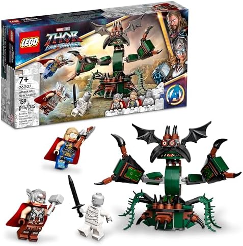 LEGO MARVEL ATTACK ON NEW ASGARD, THOR 76207 - JUGUETE PARA CONSTRUIR CON MARTILLO, STORMBREAKER Y MONSTRUO, SET DE PELÍCULA - 6
