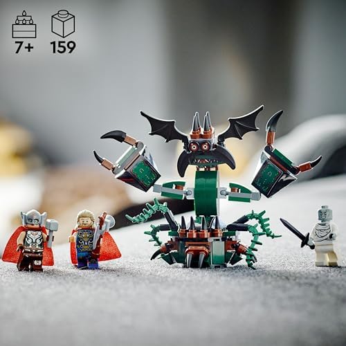 LEGO MARVEL ATTACK ON NEW ASGARD, THOR 76207 - JUGUETE PARA CONSTRUIR CON MARTILLO, STORMBREAKER Y MONSTRUO, SET DE PELÍCULA - 7