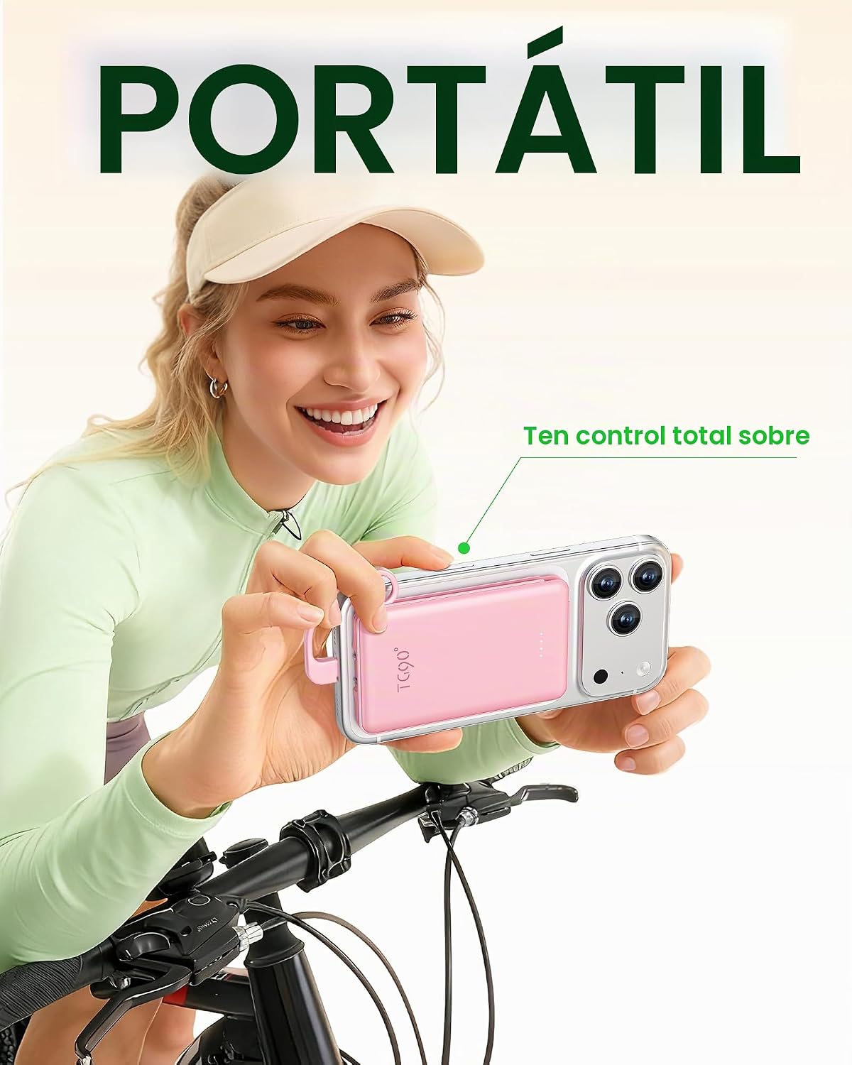 TG90 CARGADOR PORTÁTIL DE 5000 MAH CON ENCHUFE DE PARED AC INCORPORADO Y CABLES, BANCO DE ENERGÍA DELGADO DE CARGA RÁPIDA, - 7
