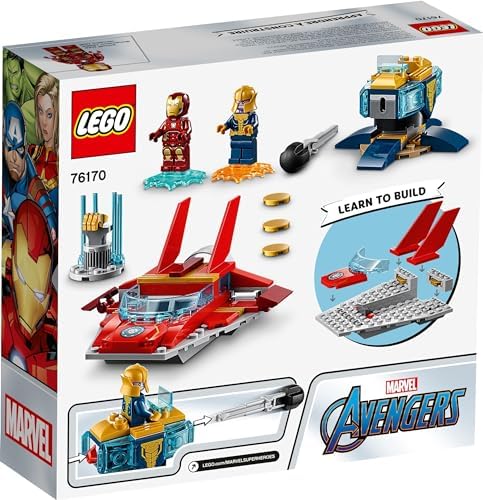 LEGO MARVEL AVENGERS IRON MAN VS. THANOS 76170 GENIAL, JUGUETE COLECCIONABLE DE CONSTRUCCIÓN DE SUPERHÉROES PARA NIÑOS - 7