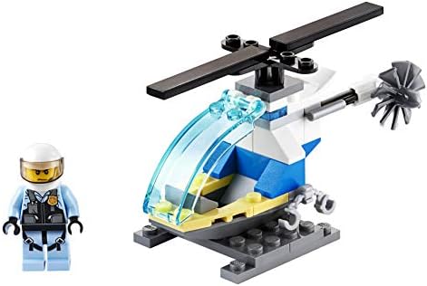 LEGO CITY MINIFIGURE POLYBAG - HELICÓPTERO DE POLICÍA CON PILOTO Y SOPORTE 30367 - 5