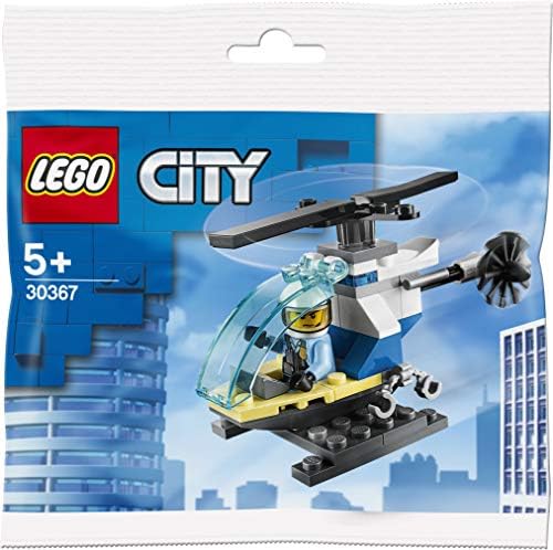 LEGO CITY MINIFIGURE POLYBAG - HELICÓPTERO DE POLICÍA CON PILOTO Y SOPORTE 30367 - 6