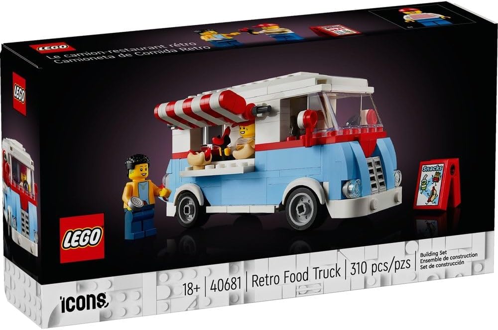 LEGO ICONS 40681 - CAMIÓN DE COMIDA RETRO - 1