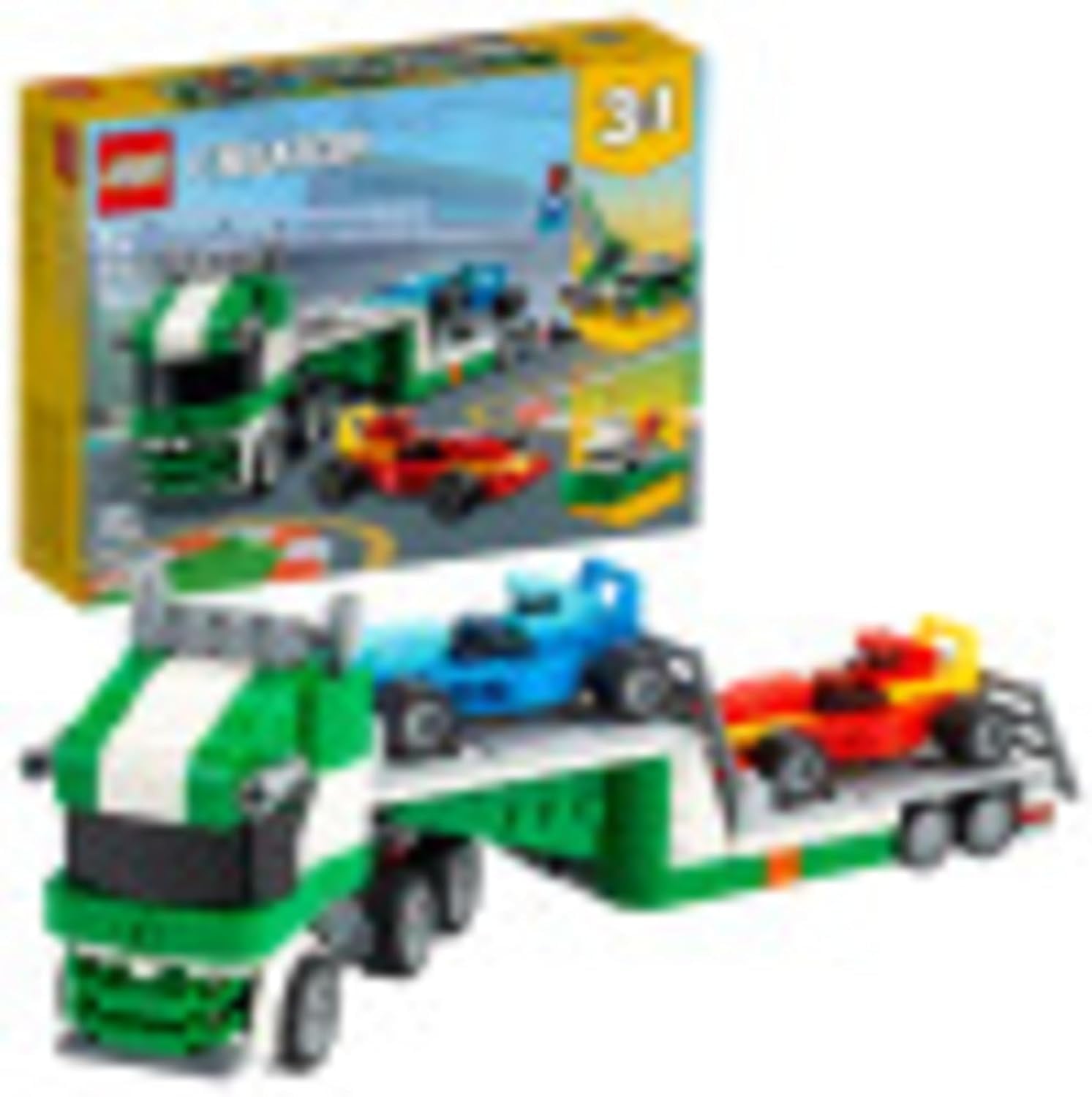 LEGO CREATOR 31113 - KIT DE CONSTRUCCIÓN 3 EN 1 PARA TRANSPORTADOR DE AUTOS DE CARRERAS, ES UN GRAN REGALO PARA NIÑOS QUE - 1