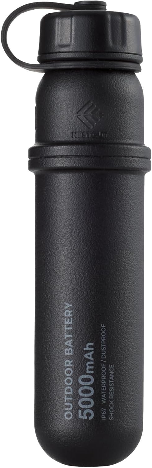 NESTOUT - BANCO DE ENERGÍA RESISTENTE, BATERÍA PARA EXTERIORES DE 5000 MAH, CARGA RÁPIDA USB C DE 15 W, IMPERMEABLE IP67, - 1