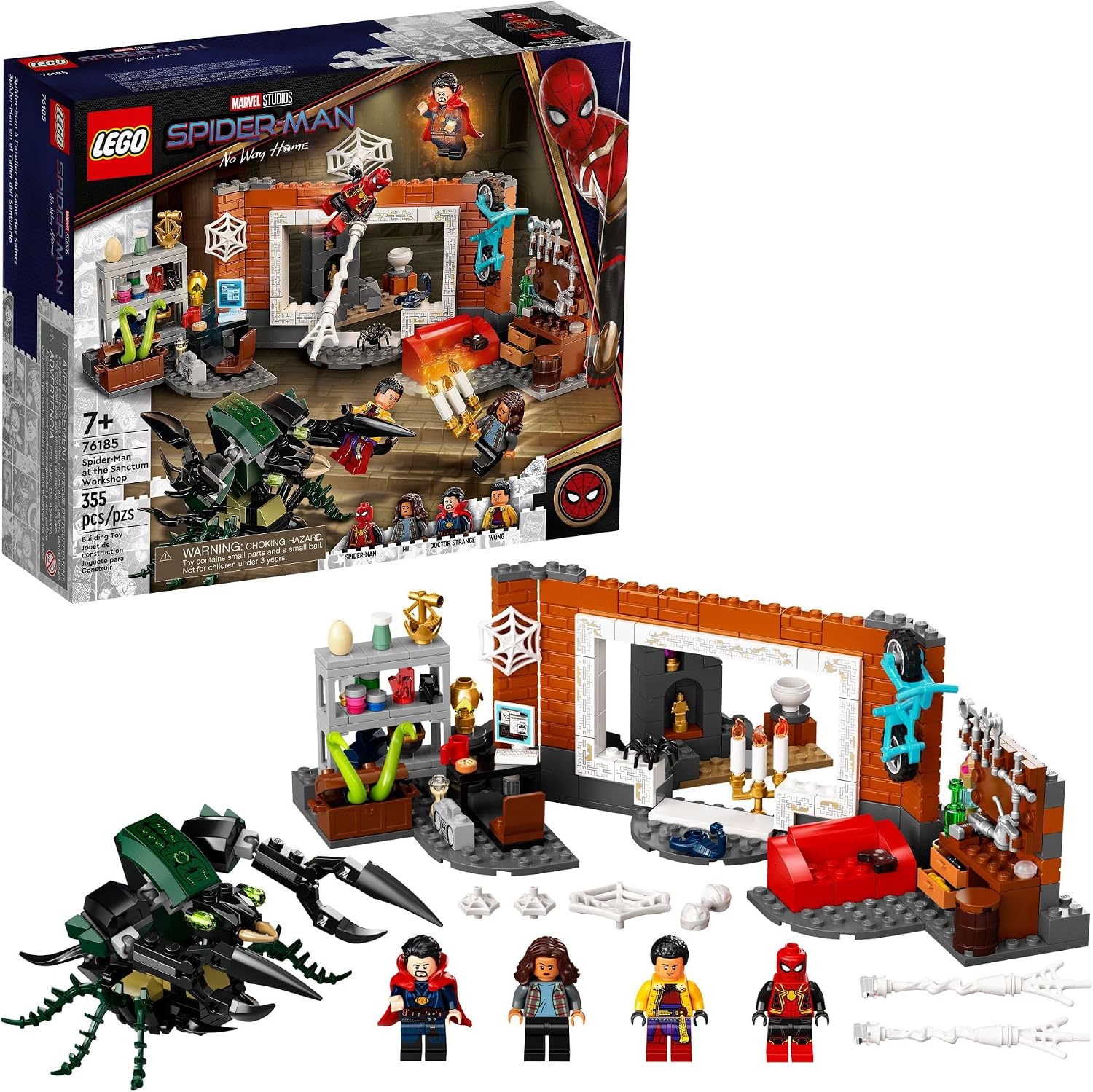 LEGO MARVEL SPIDER-MAN EN EL TALLER DEL SANCTUM 76185 KIT DE CONSTRUCCIÓN 355 PIEZAS - 1