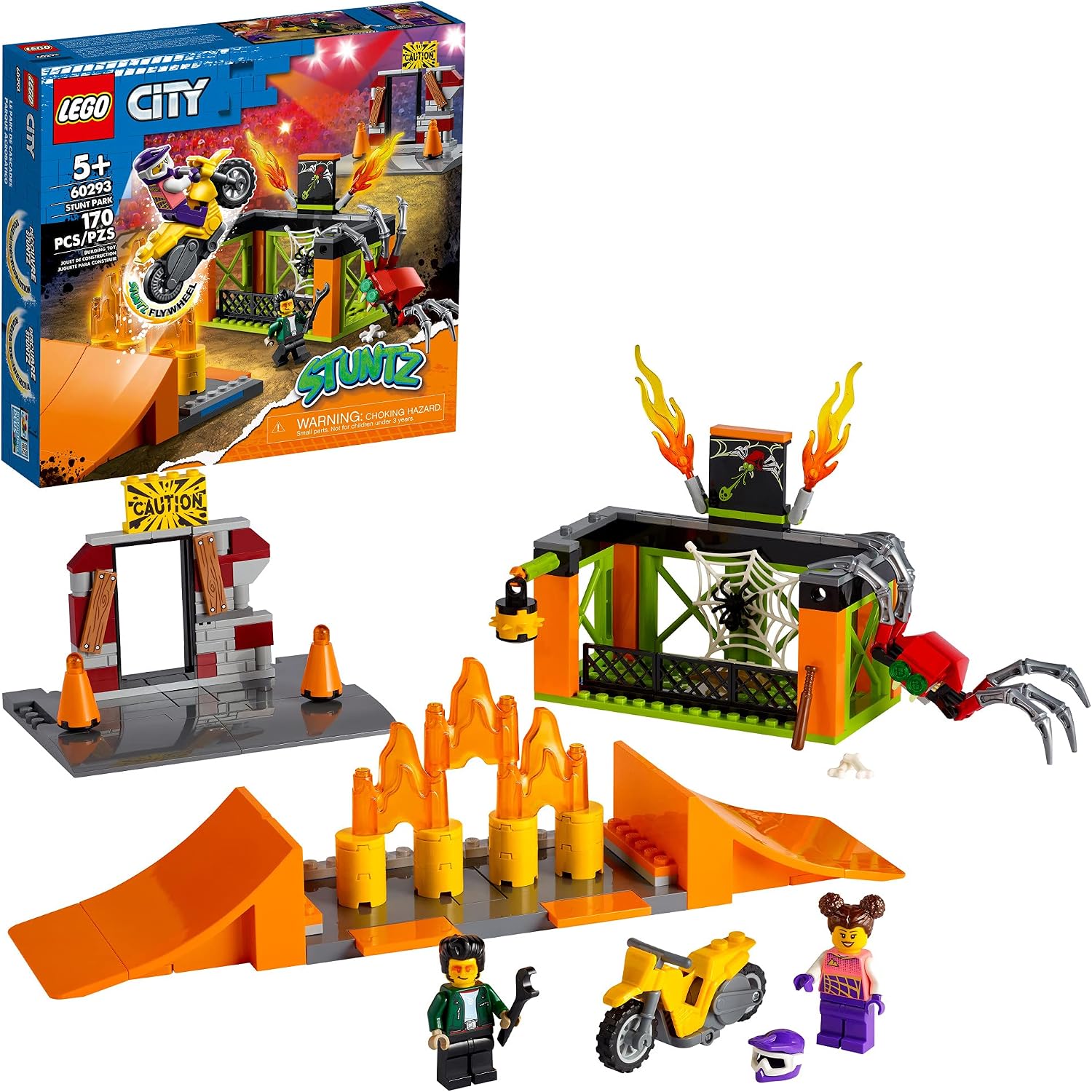 LEGO CITY STUNT PARK 60293 - KIT DE CONSTRUCCIÓN 170 PIEZAS - 1