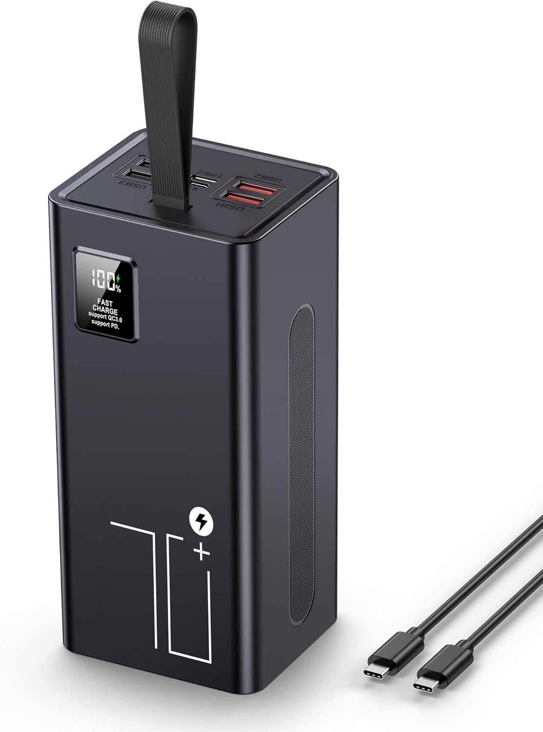 CARGADOR PORTÁTIL DE 70000 MAH, 30 W PD QC 3.0 CARGADOR DE ENERGÍA DE CARGA RÁPIDA, BATERÍA EXTERNA DE ALTA CAPACIDAD CON 5 - 1