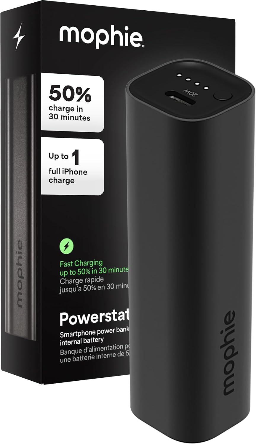 MOPHIE POWERSTATION FAST BATERÍA EXTERNA DE 5,000 MAH RÁPIDA Y PORTÁTIL 20W, PARA UN SOLO DISPOSITIVO - 1