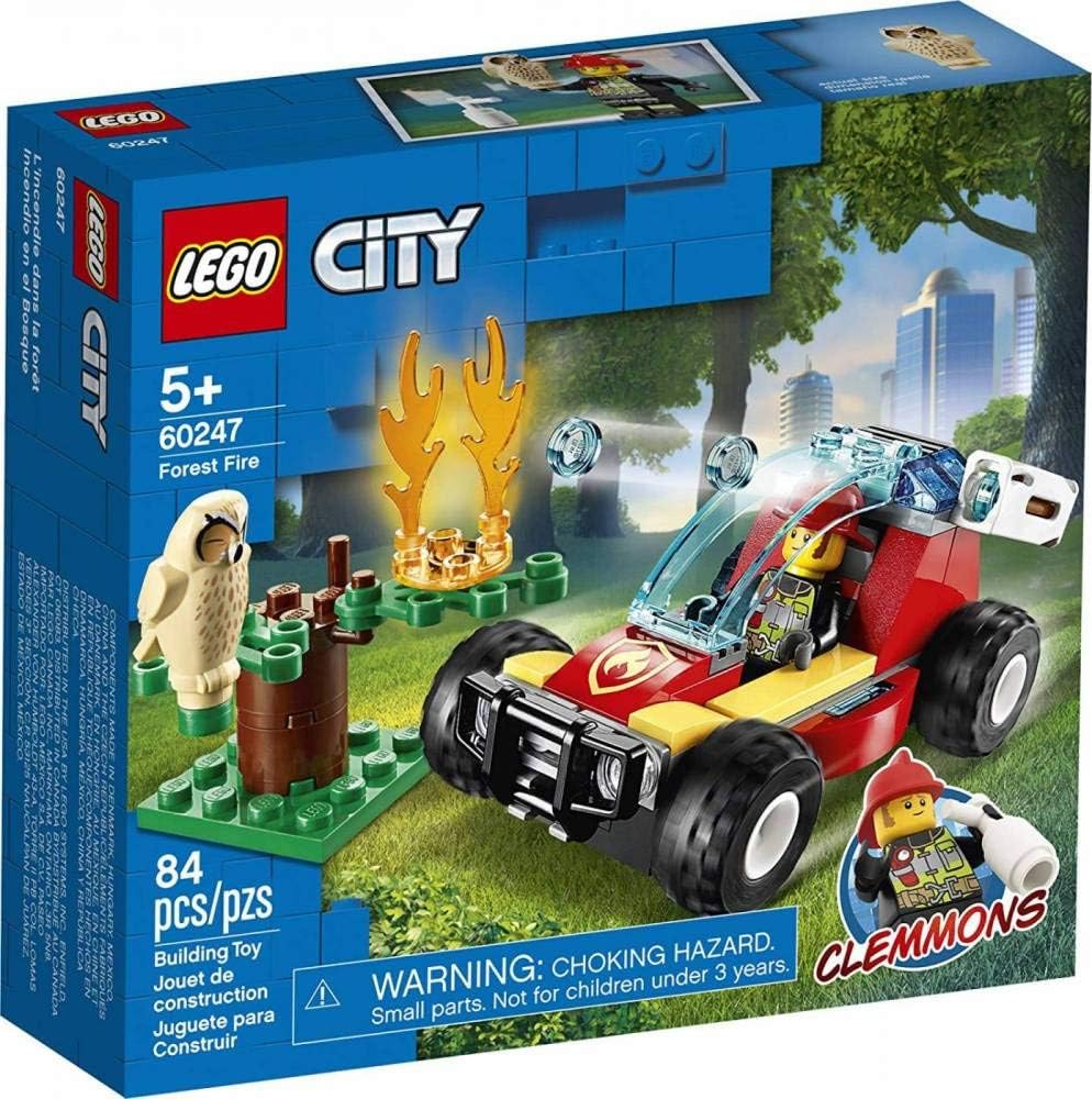LEGO CITY FOREST FIRE 60247 JUGUETE DE BOMBERO, JUGUETE DE CONSTRUCCIÓN GENIAL PARA NIÑOS 84 PIEZAS - 1