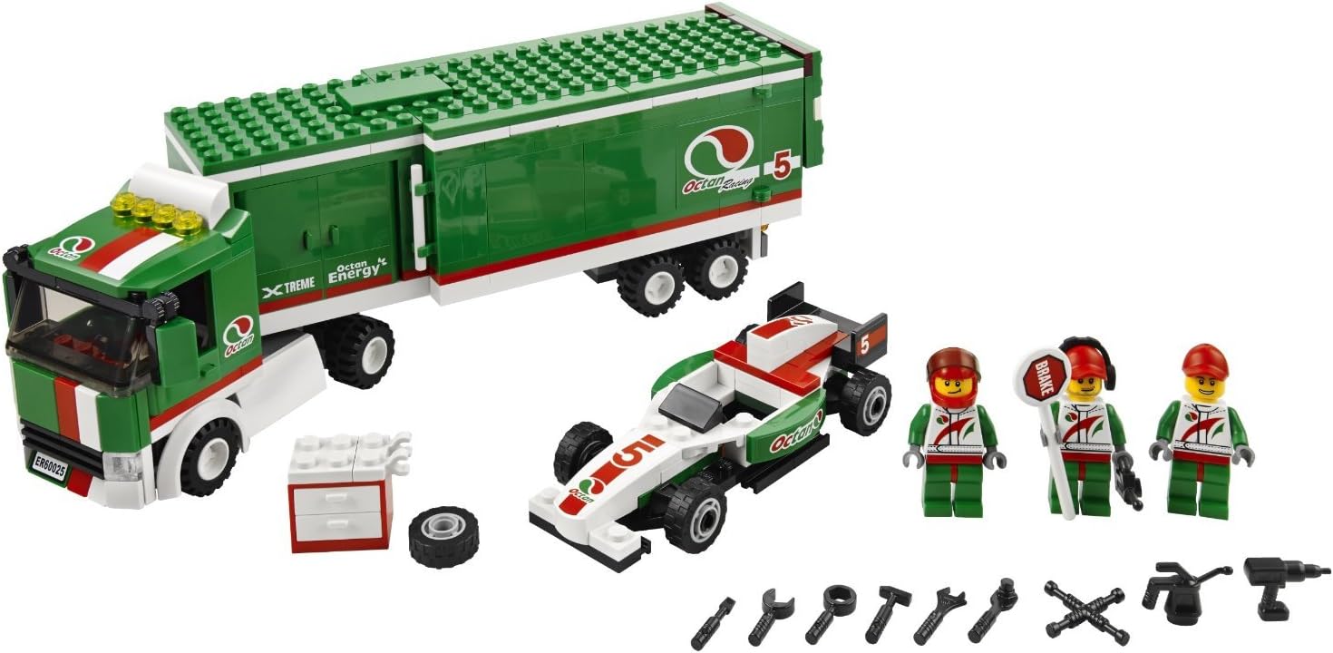 LEGO CITY - CAMIÓN GRAND PRIX 60025 KIT DE CONSTRUCCIÓN. - 1