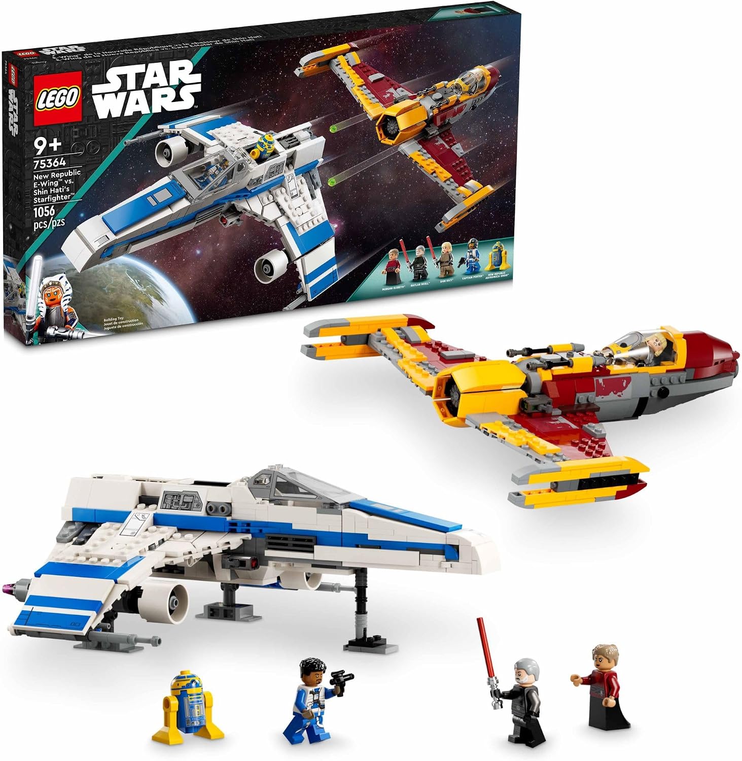 LEGO STAR WARS: AHSOKA NEW REPUBLIC E-WING VS. STARFIGHTER DE SHIN HATI 75364 - SET DE JUEGO DE STAR WARS BASADO EN LA SERIE - 1