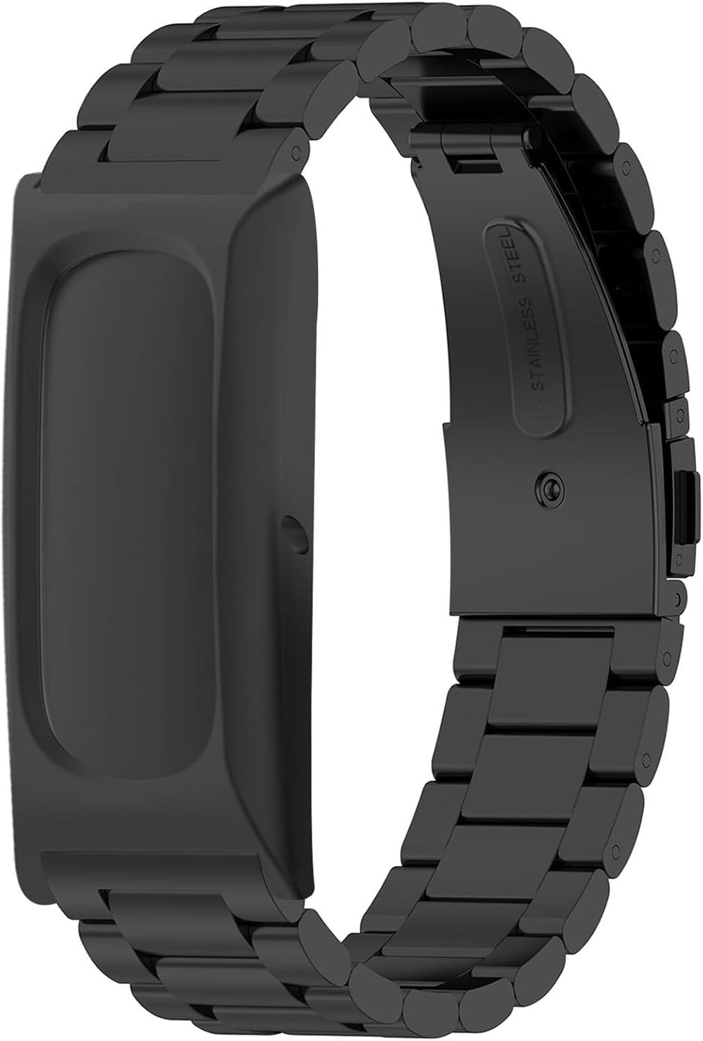 CORREA DE REPUESTO COMPATIBLE CON GOOGLE FITBIT AIR, CORREA DE RELOJ DE ACERO INOXIDABLE, PULSERA DE METAL TRANSPIRABLE, - 1