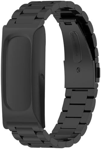 CORREA DE REPUESTO COMPATIBLE CON GOOGLE FITBIT AIR, CORREA DE RELOJ DE ACERO INOXIDABLE, PULSERA DE METAL TRANSPIRABLE, - 5