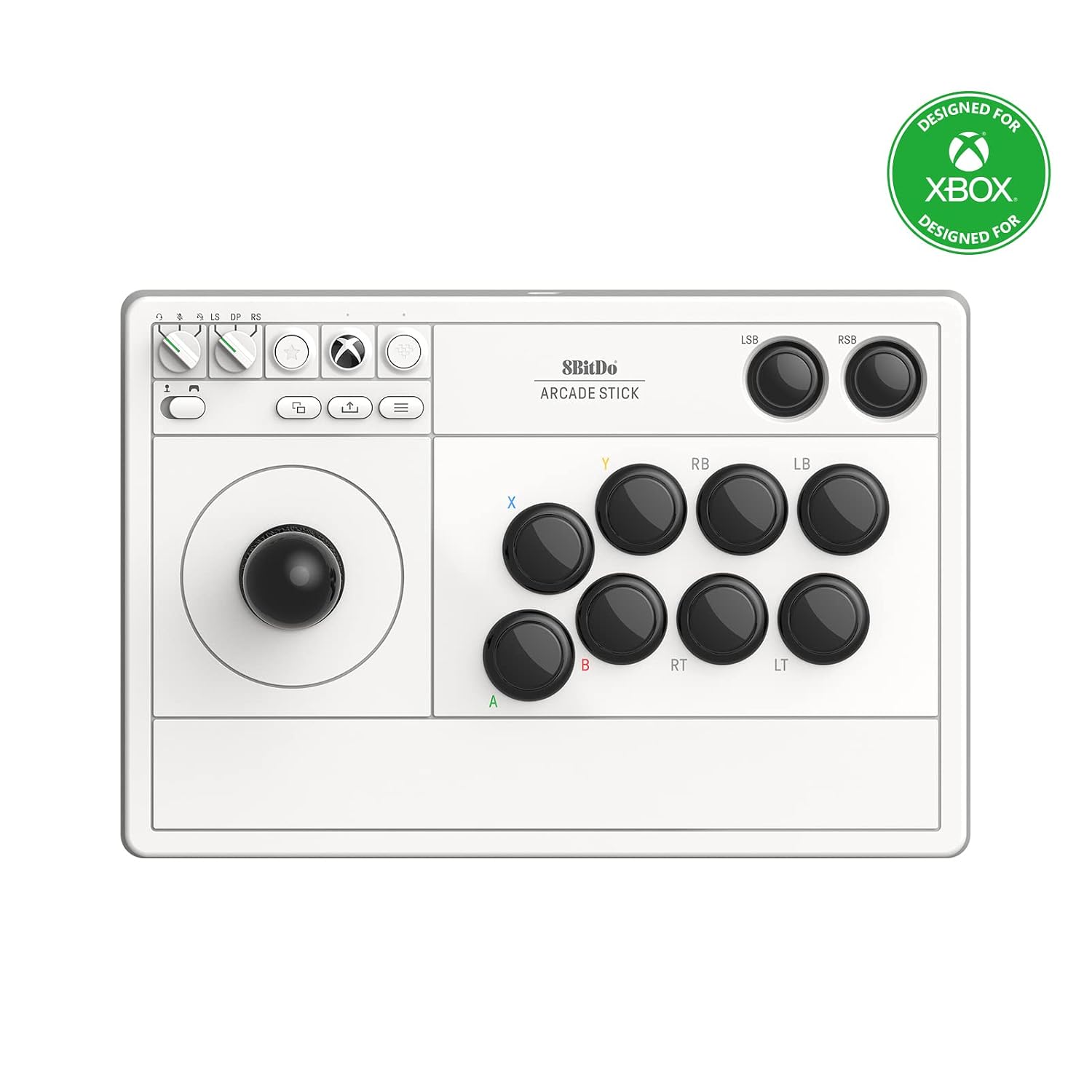 8BITDO WIRELESS ARCADE STICK FOR XBOX SERIES X S, XBOX ONE AND WINDOWS 10, ARCADE FIGHT STICK WITH 3.5MM AUDIO JACK - - 1