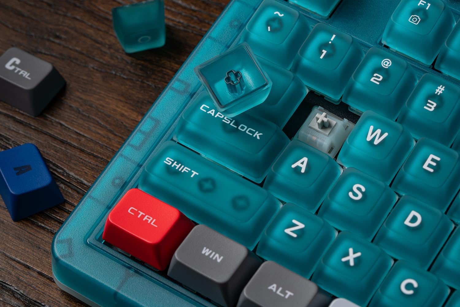 8BITDO RETRO 87 MECHANICAL KEYBOARD FOR WINDOWS PC Y ANDROID, CLEAR BLUE - 6