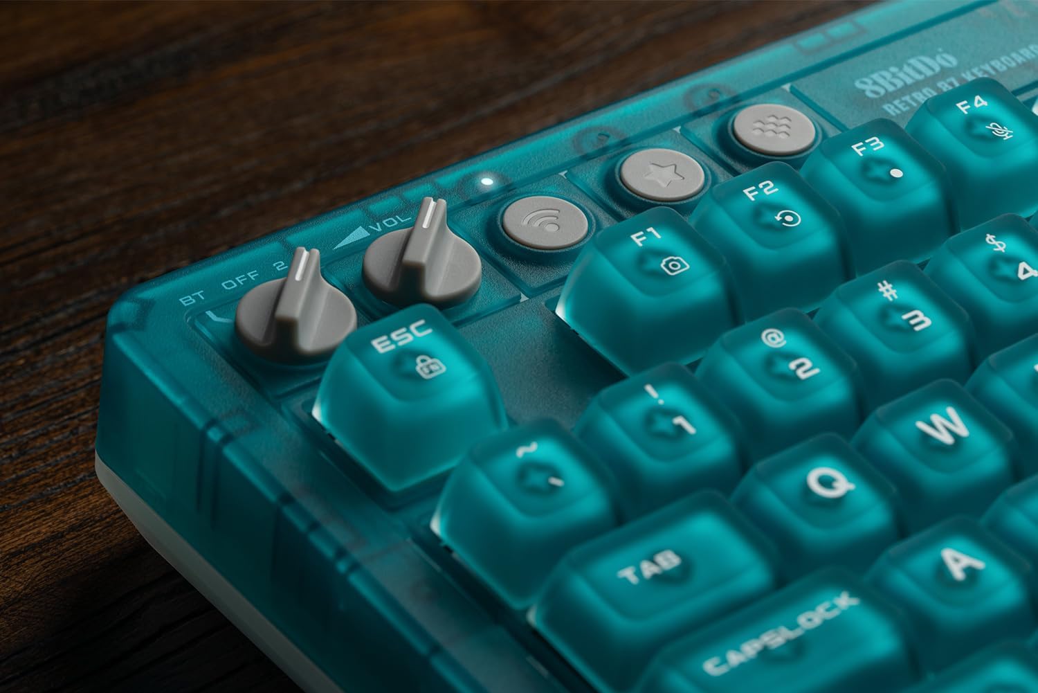 8BITDO RETRO 87 MECHANICAL KEYBOARD FOR WINDOWS PC Y ANDROID, CLEAR BLUE - 7