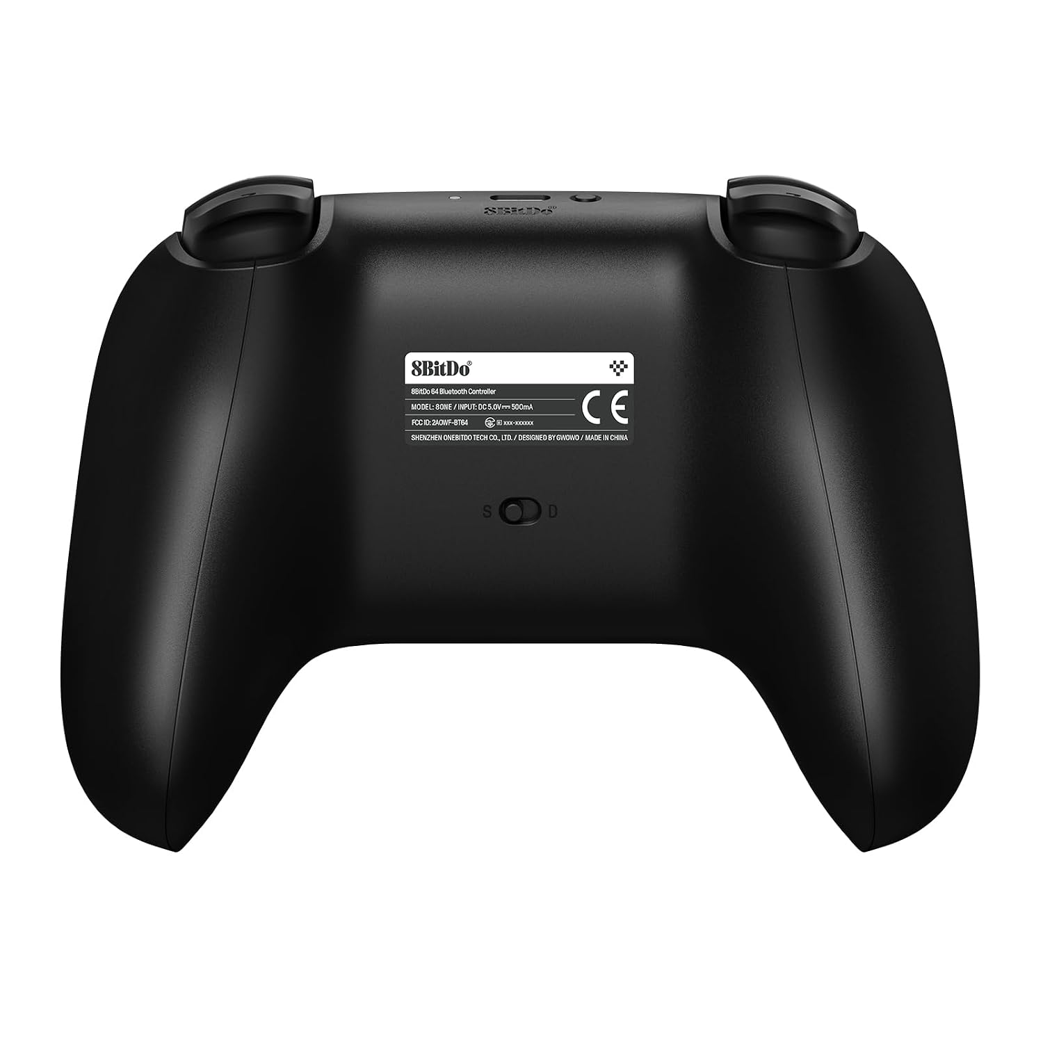 8BITDO 64 BLUETOOTH CONTROLLER FOR ANALOGUE 3D, SWITCH, SWITCH 2, WINDOWS, AND ANDROID BLACK - 4