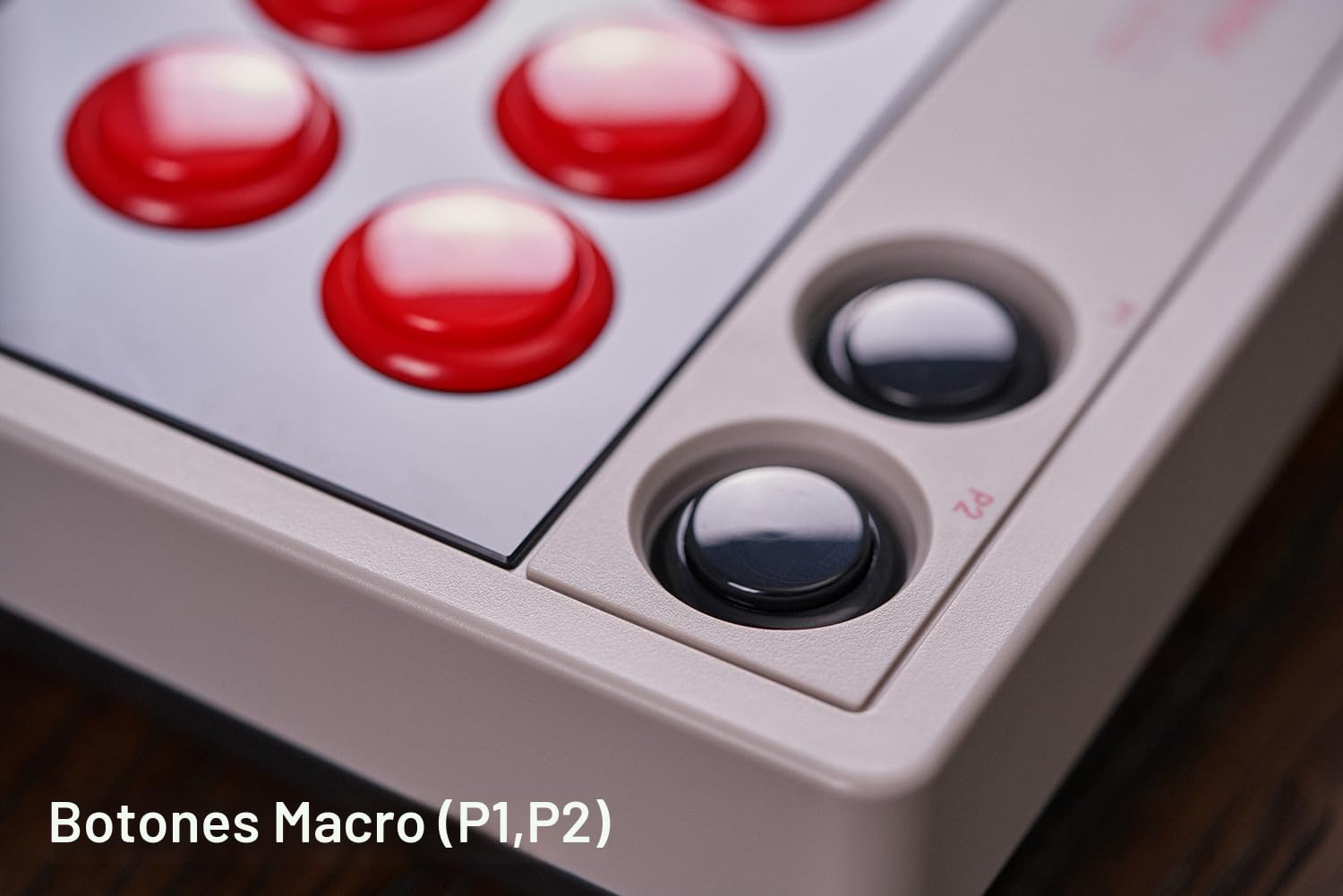 8BITDO RETRO ARCADE FIGHT STICK CON JOYSTICK DE 8 DIRECCIONES CON 2 BOTONES MACRO DEDICADOS Y FUNCIÓN TURBO - 3