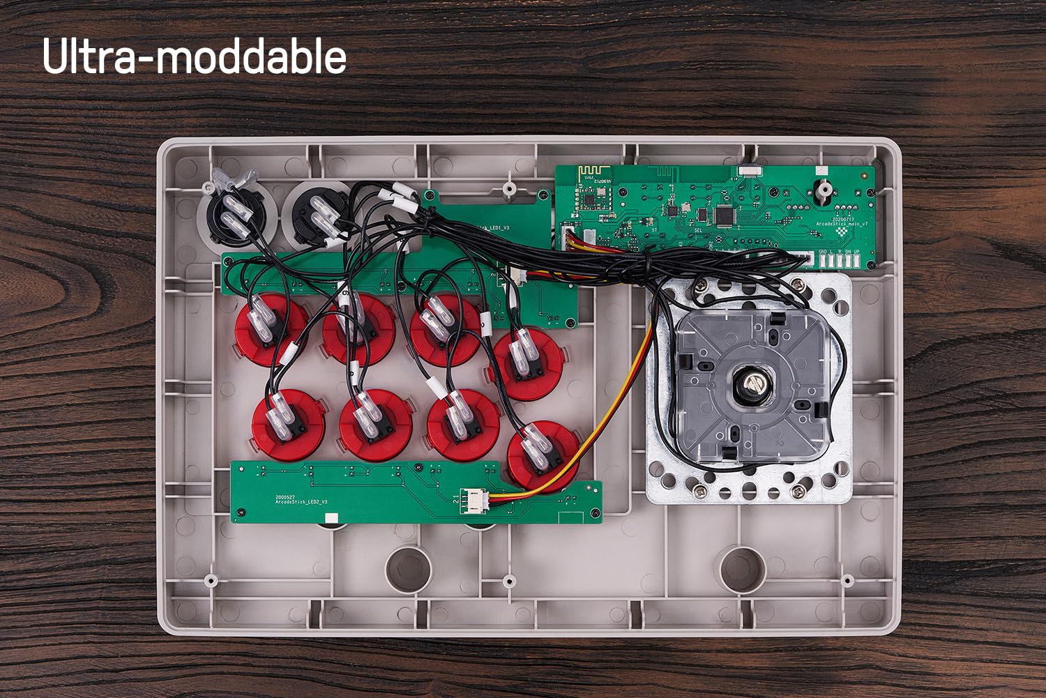 8BITDO RETRO ARCADE FIGHT STICK CON JOYSTICK DE 8 DIRECCIONES CON 2 BOTONES MACRO DEDICADOS Y FUNCIÓN TURBO - 6