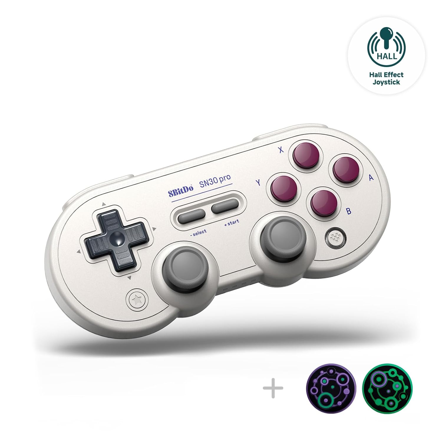 8BITDO SN30 PRO WIRELESS BLUETOOTH CONTROLLER, HALL EFFECT JOYSTICK UPDATE, RETRO GAMEPAD FOR SWITCH/SWITCH 2, PC, STEAM - 1