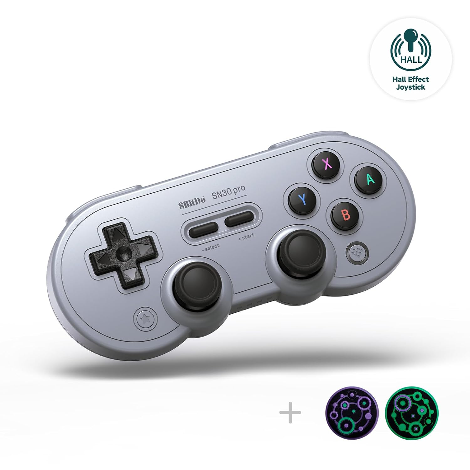 8BITDO SN30 PRO WIRELESS BLUETOOTH CONTROLLER, HALL EFFECT JOYSTICK UPDATE, RETRO GAMEPAD FOR SWITCH/SWITCH 2, PC, STEAM - 1