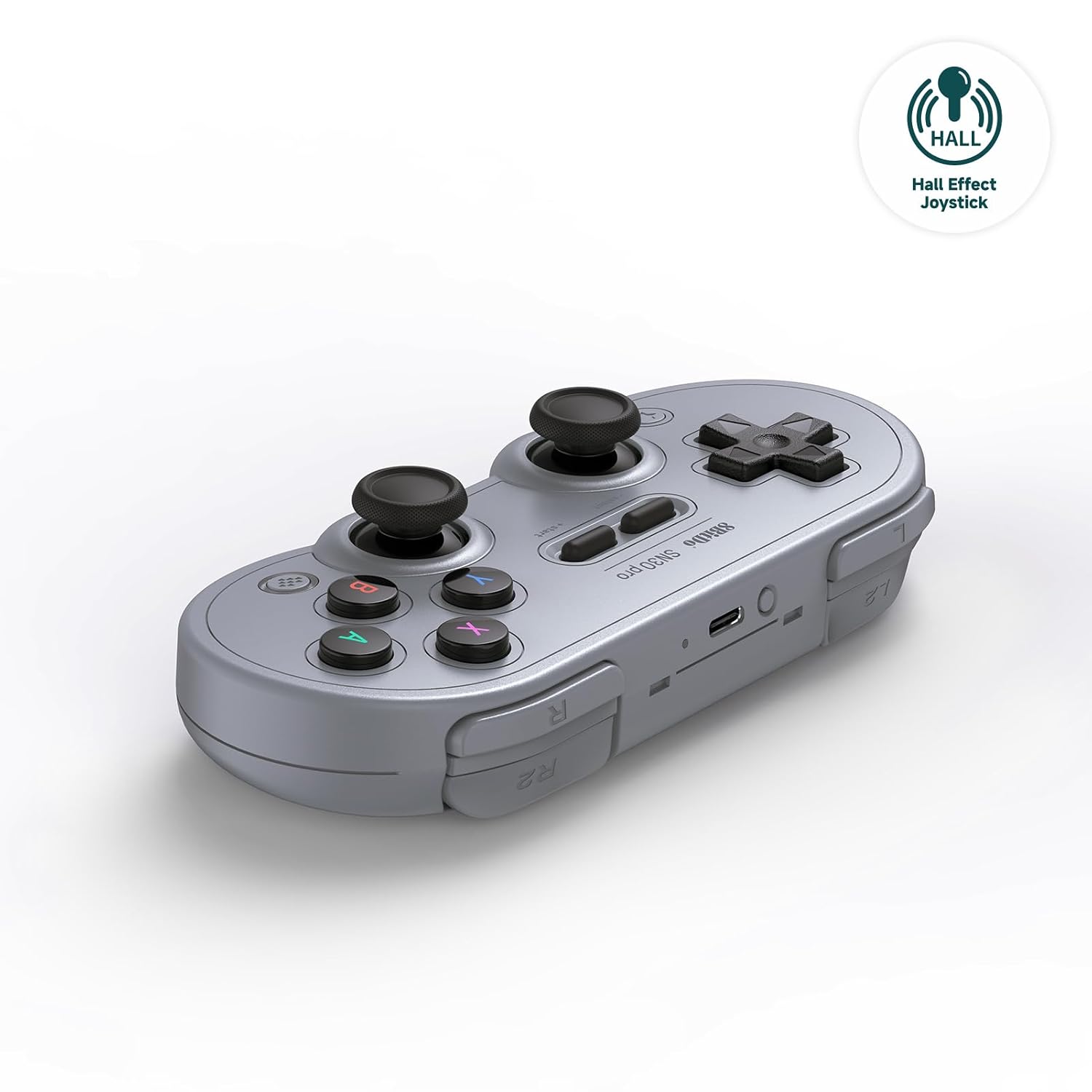 8BITDO SN30 PRO WIRELESS BLUETOOTH CONTROLLER, HALL EFFECT JOYSTICK UPDATE, RETRO GAMEPAD FOR SWITCH/SWITCH 2, PC, STEAM - 2