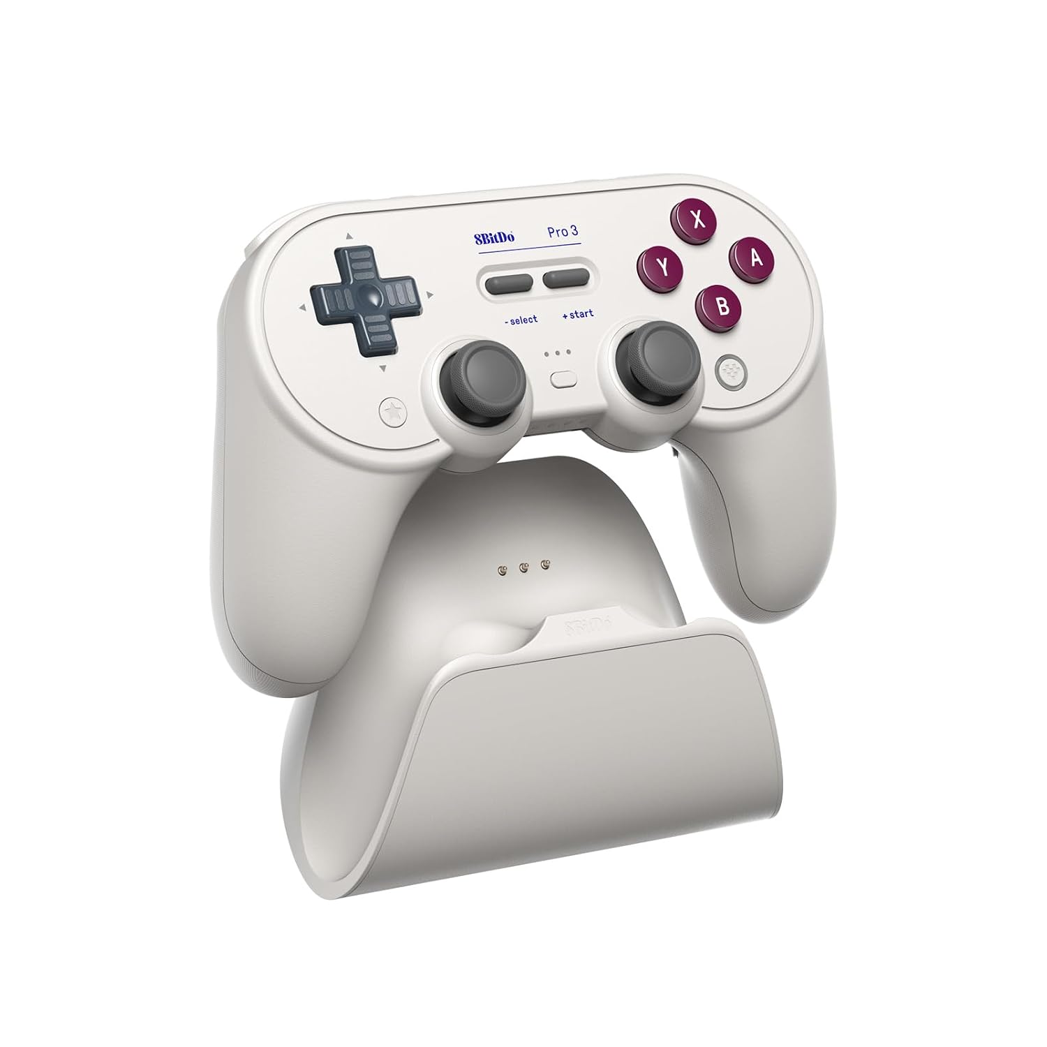 8BITDO PRO 3 BLUETOOTH CONTROLLER WITH SWAPPABLE ABXY BUTTONS, TMR JOYSTICKS, HALL EFFECT TRIGGERS, PRO BACK BUTTONS, - 1