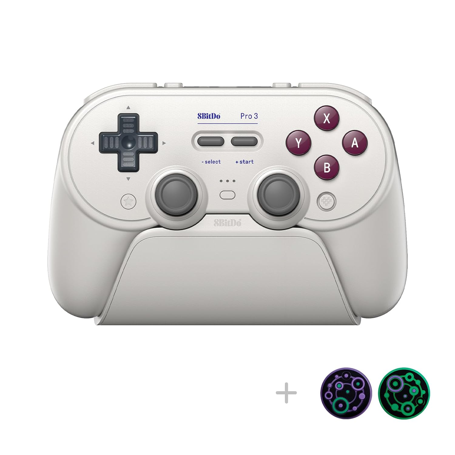8BITDO PRO 3 BLUETOOTH CONTROLLER WITH SWAPPABLE ABXY BUTTONS, TMR JOYSTICKS, HALL EFFECT TRIGGERS, PRO BACK BUTTONS, - 2