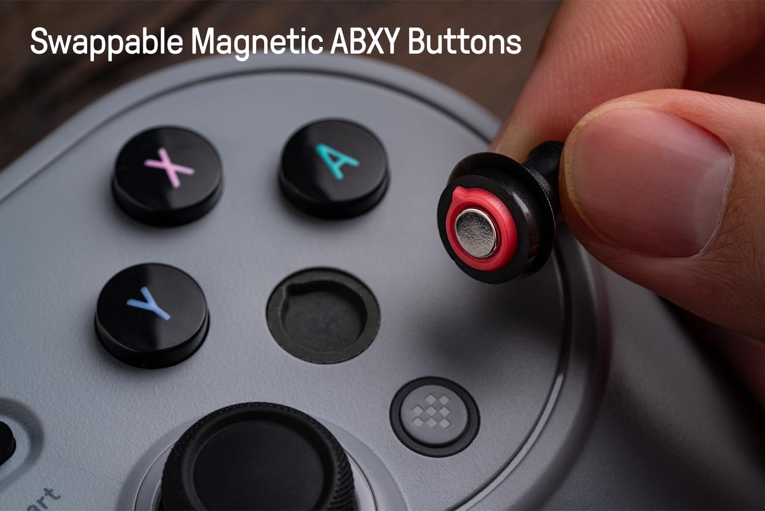 8BITDO PRO 3 BLUETOOTH CONTROLLER WITH SWAPPABLE ABXY BUTTONS, TMR JOYSTICKS, HALL EFFECT TRIGGERS, PRO BACK BUTTONS, - 5