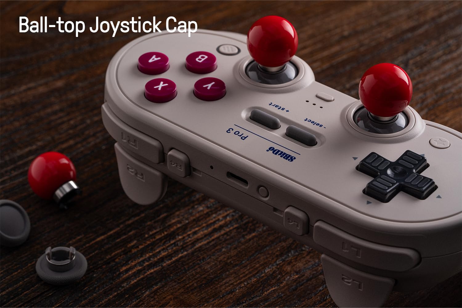 8BITDO PRO 3 BLUETOOTH CONTROLLER WITH SWAPPABLE ABXY BUTTONS, TMR JOYSTICKS, HALL EFFECT TRIGGERS, PRO BACK BUTTONS, - 6