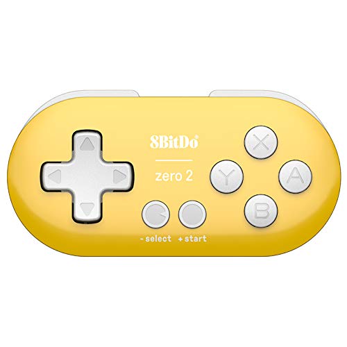 8BITDO ZERO 2 MINI BLUETOOTH GAMEPAD FOR SWITCH WINDOWS ANDROID MACOS STEAM RASPBERRY PI YELLOW - 6