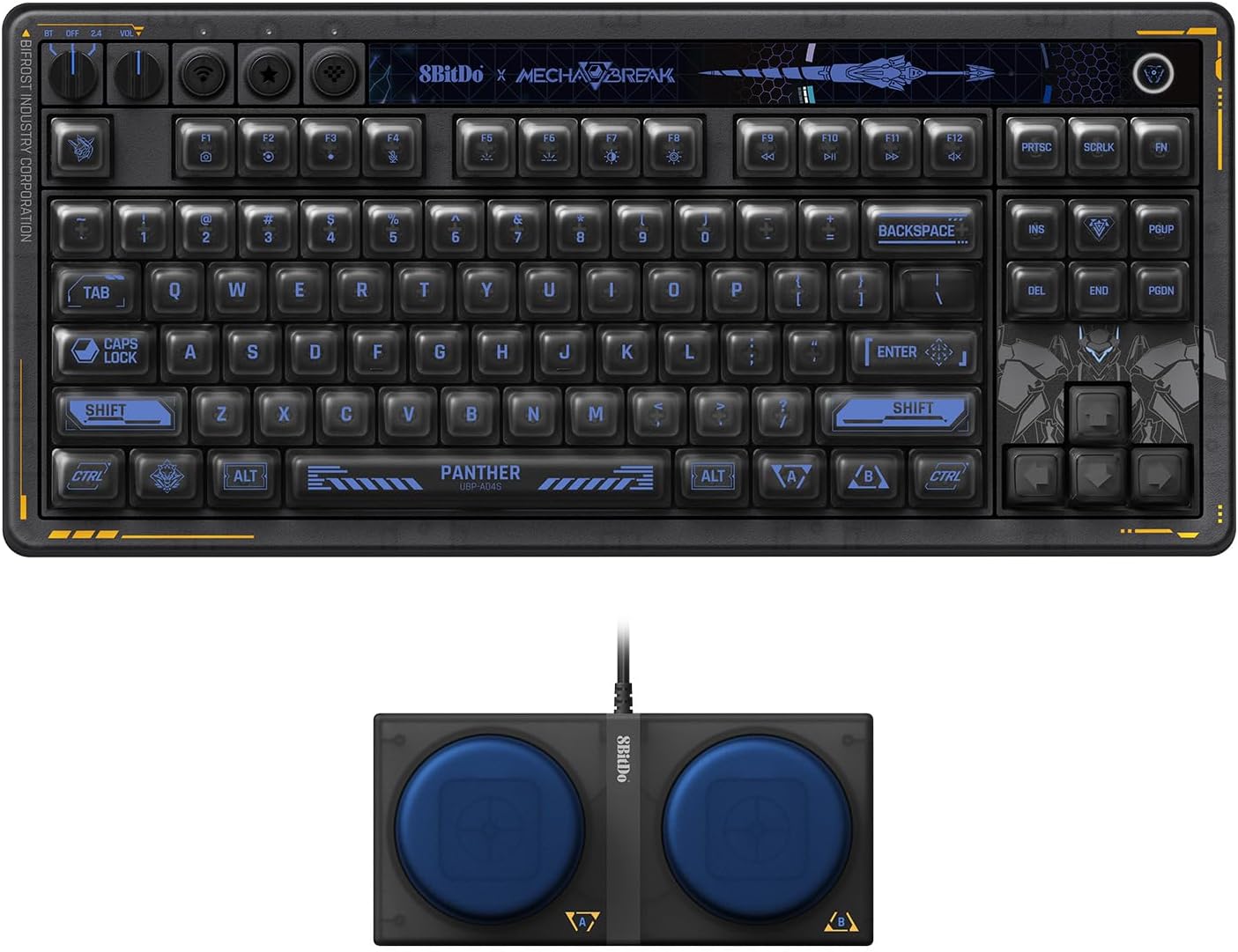 8BITDO TECLADO MECÁNICO RETRO 87 - MECHA BREAK: PANTHER - 1