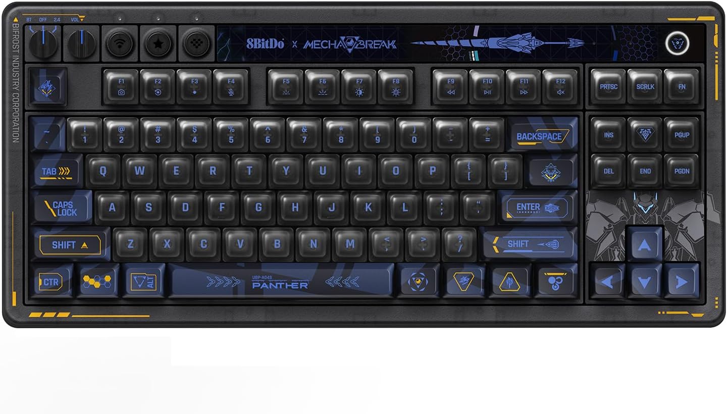 8BITDO TECLADO MECÁNICO RETRO 87 - MECHA BREAK: PANTHER - 2