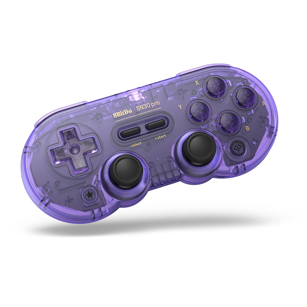 8BITDO SN30 PRO WIRELESS BLUETOOTH CONTROLLER HALL EFFECT JOYSTICK UPDATE WITH RUMBLE VIBRATION USB-C CABLE GAMEPAD - 2
