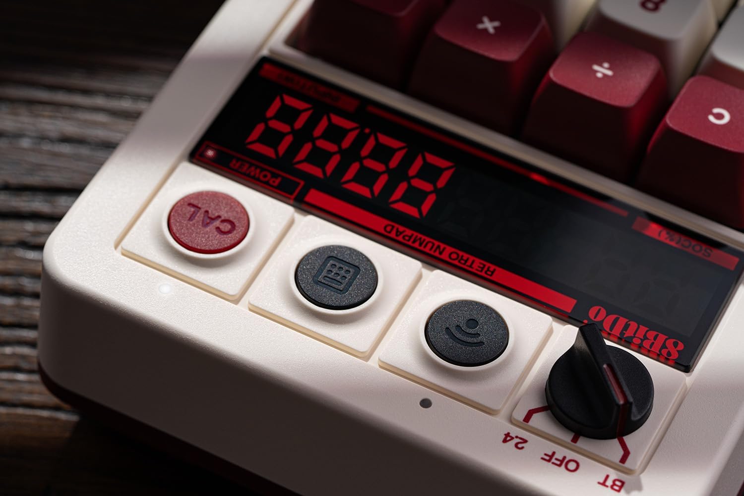 8BITDO RETRO 18 MECHANICAL NUMPAD, SUPPORTS CALCULATOR MODE, BLUETOOTH/2.4G/WIRED NUMPAD FOR WINDOWS AND ANDROID - FAMI - 6