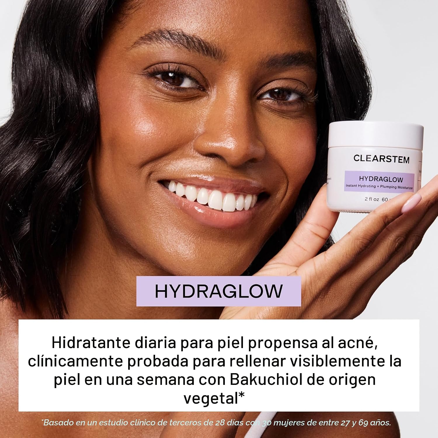 CLEARSTEM - HYDRAGLOW CREMA HIDRATANTE DE CÉLULAS MADRE - BAKUCHIOL ESCUALENO - HIDRATANTE FACIAL DE PIEL JUVENIL - TODO - 2