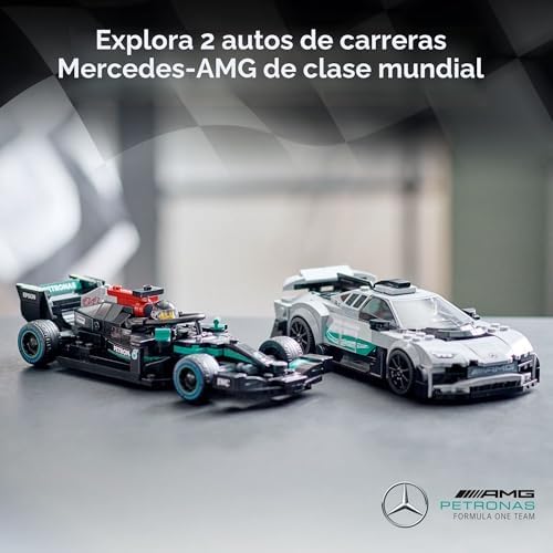 LEGO SPEED CHAMPIONS MERCEDES-AMG F1 W12 E, JUEGO DE AUTOS DE JUGUETE PERFORMANCE Y PROJECT ONE, KIT DE CONSTRUCCIÓN - 7