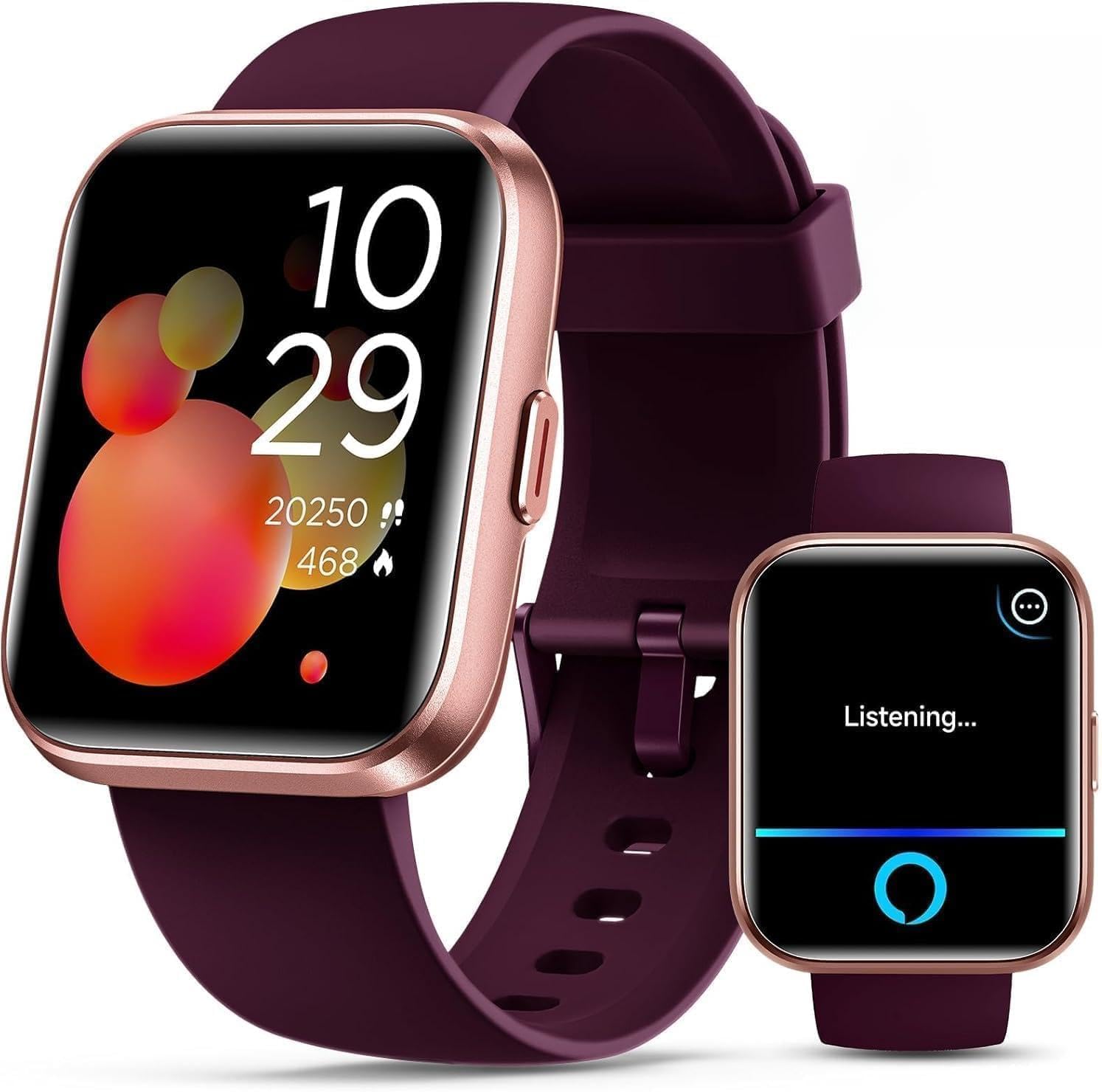 RELOJES INTELIGENTES PARA MUJER, RELOJ INTELIGENTE PARA TELÉFONOS ANDROID Y IPHONE, RELOJES DE FITNESS PARA MUJER CON ALEXA, - 1