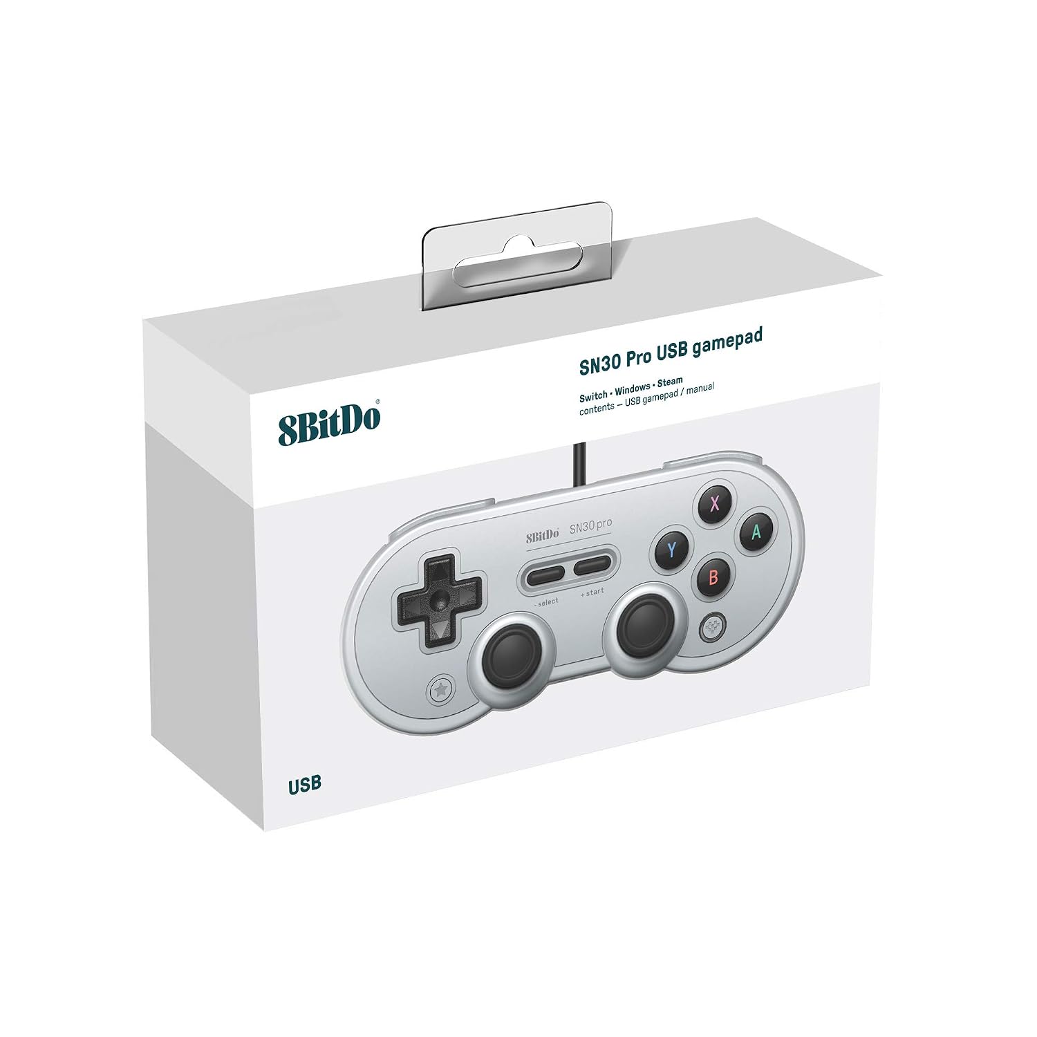 8BITDO SN30 PRO USB WIRED GAMEPAD FOR SWITCH, WINDOWS Y RASPBERRY PI GRAY EDITION - 2