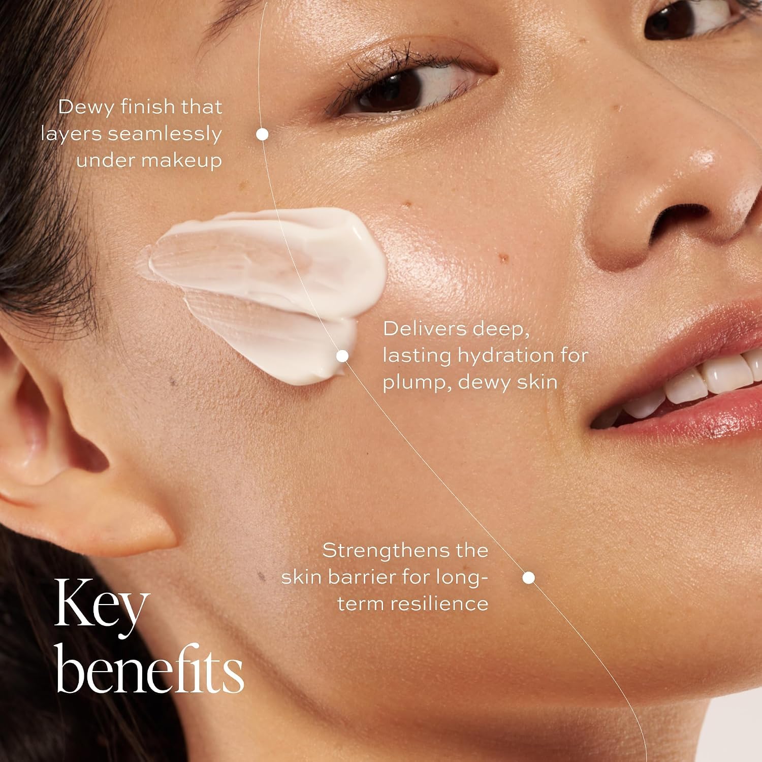 DIME BEAUTY DEWY DAY CREMA - CREMA HIDRATANTE FACIAL ANTIENVEJECIMIENTO CON ACEITE DE ROSA MOSQUETA, CERAMIDAS Y HONGOS - 2