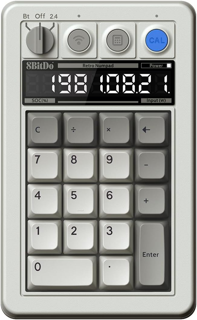 8BITDO NUMPAD MECÁNICO RETRO DE 18 TECLAS PARA WINDOWS Y ANDROID - EDICIÓN - 1