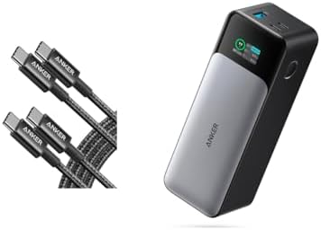 ANKER CABLE DE CARGA USB C 6 PIES 100 W, PAQUETE DE 2 , CARGADOR USB 2.0 TIPO C CARGADOR DE CARGA RÁPIDA, CARGADOR PORTÁTIL - 6