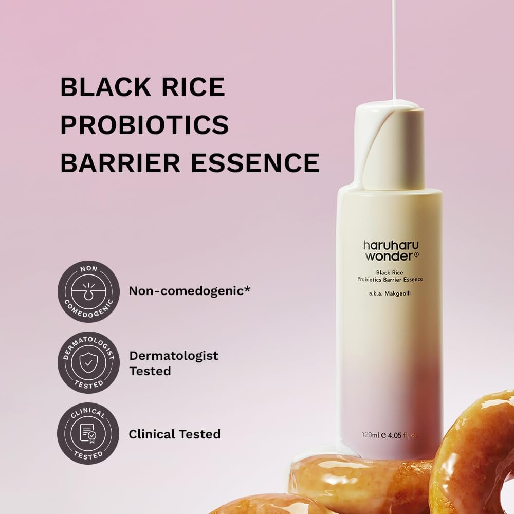 HARUHARU WONDER BLACK RICE PROBIOTICS BARRIER ESENCIA FACIAL, INUNDACIÓN E HIDRATACIÓN PROFUNDA DE LA PIEL, FORTALECE - 2