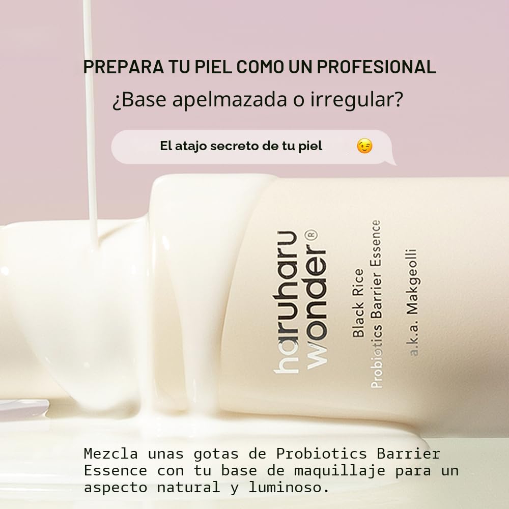 HARUHARU WONDER BLACK RICE PROBIOTICS BARRIER ESENCIA FACIAL, INUNDACIÓN E HIDRATACIÓN PROFUNDA DE LA PIEL, FORTALECE - 7