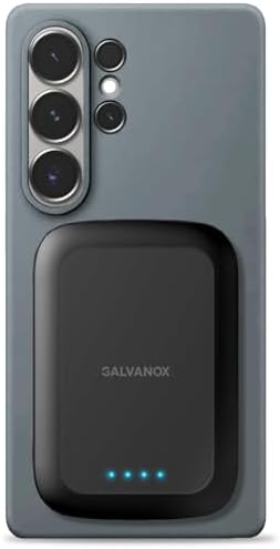 GALVANOX - BANCO DE ENERGÍA MAGNÉTICO PARA TELÉFONOS SAMSUNG 15W PAQUETE DE BATERÍA DE CARGA INALÁMBRICA PARA ANDROID, - 4