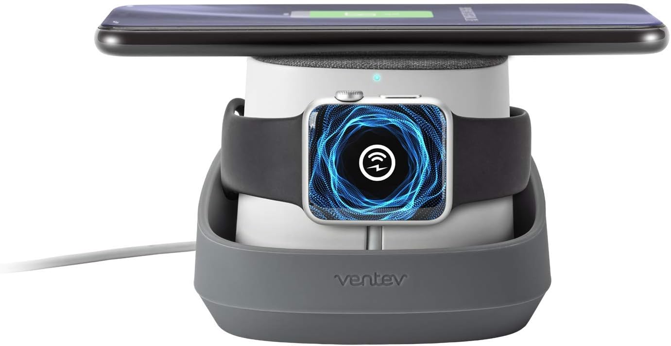 VENTEV SOPORTE DE CARGA INALÁMBRICO 2 EN 1: ALMOHADILLA DE CARGA INALÁMBRICA QI RÁPIDA DE 10 W Y ESTACIÓN DE ACOPLAMIENTO - 1